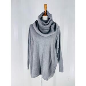 DREAMERS Women’s Gray Cowl Neck Oversized Sweater Sz M